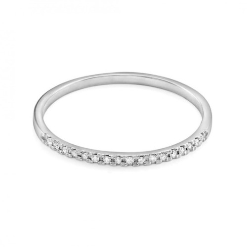 Pierścionek rings z diamentami białe złoto