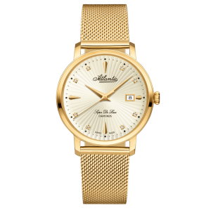 Zegarek damski Atlantic Super De Luxe Diamonds Edition 29355.45.37
