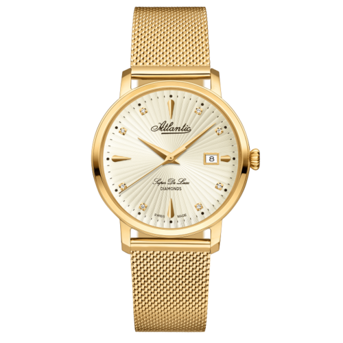 Zegarek damski Atlantic Super De Luxe Diamonds Edition 29355.45.37