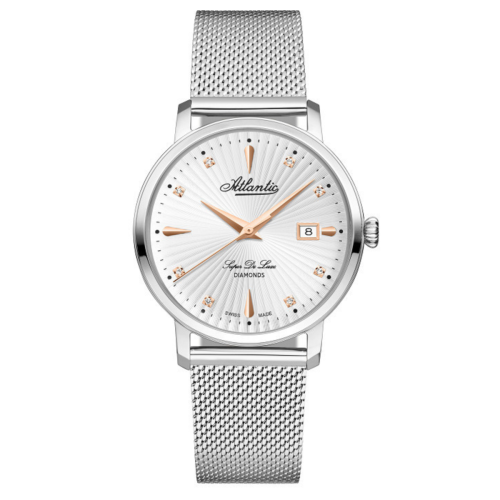 Zegarek damski Atlantic Super De Luxe Diamonds Edition 29355.41.27R