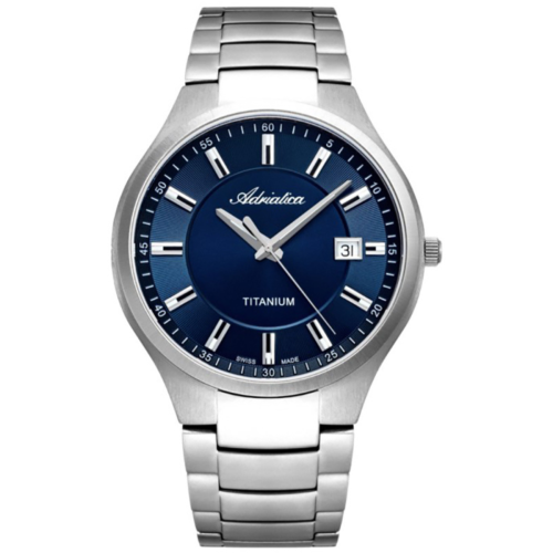 Zegarek męski Adriatica Classic Sapphire Titanium A8329.4115Q