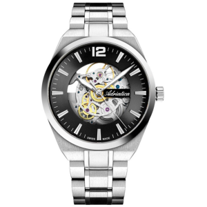Zegarek męski Adriatica Automatic Stainless Steel Skeleton A8343.5154SA