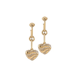 Kolczyki długie serca Guess JUBE04498JWY