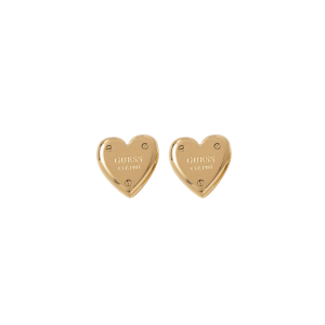 Kolczyki gładkie serca Guess JUBE04209JWY