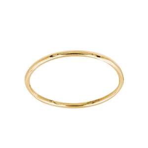 Złoty pierścionek cienki rings gładki Dallacqua