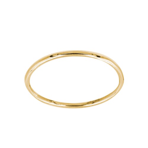 Złoty pierścionek cienki rings gładki Dallacqua