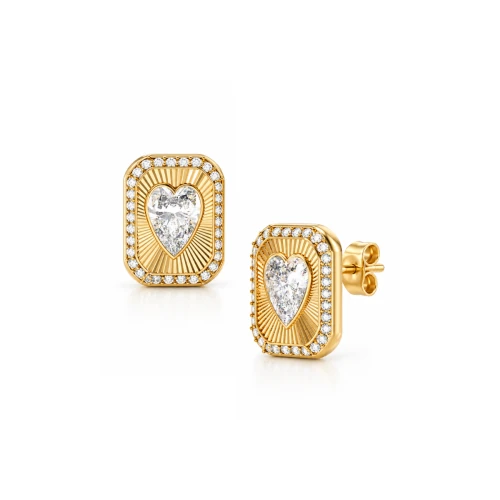 Kolczyki Guess Crystal Love JUBE06/357JW/YG