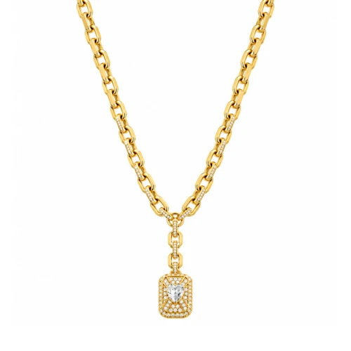 Naszyjnik Guess Crystal Love JUBN06/347JW/YG