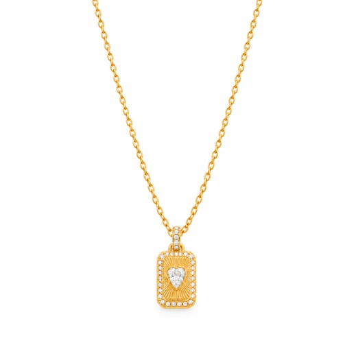 Naszyjnik Guess Crystal Love JUBN06/353JW/YG