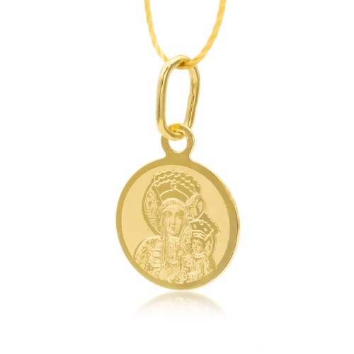 Złoty medalik Matka Boska LA15496 Verona