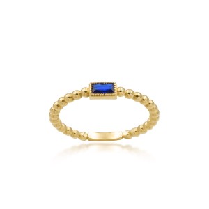 Złoty pierścionek rings kulkowy Verona EW18329