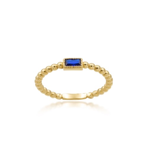 Złoty pierścionek rings kulkowy Verona EW18329