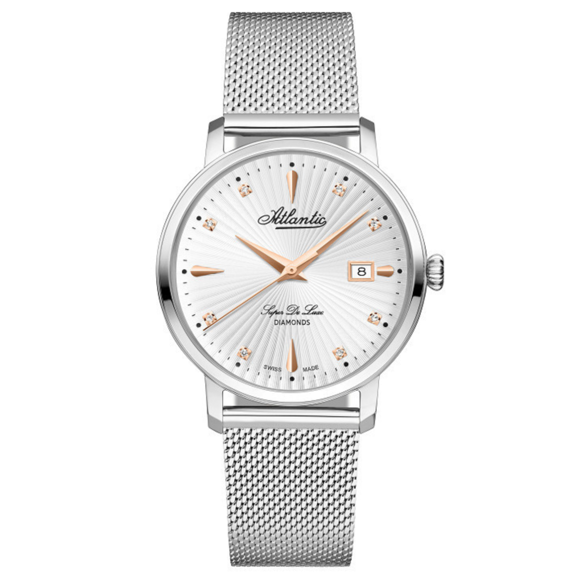 Zegarek damski Atlantic Super De Luxe Diamonds Edition 29355.41.27R