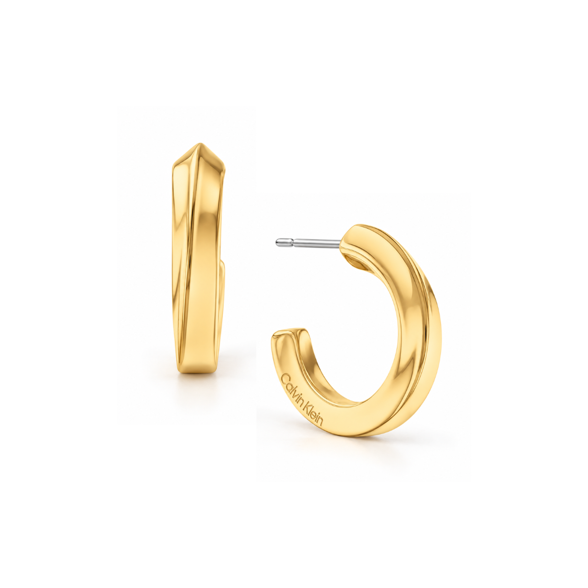 Kolczyki Calvin Klein Twisted Ring 35000311