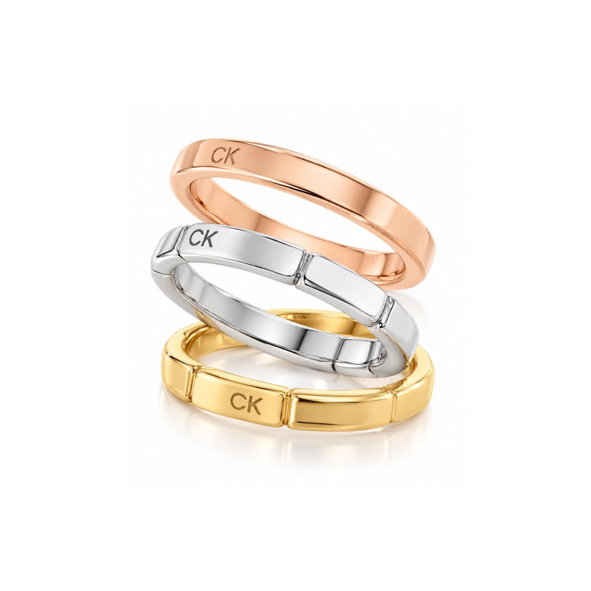 Pierścionek Calvin Klein -set Soft Squares 35000458B