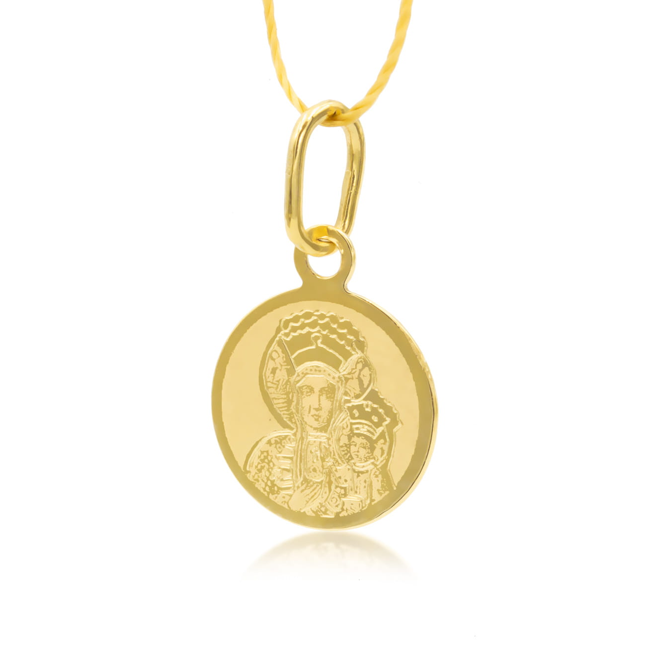 Złoty medalik Matka Boska LA15496 Verona